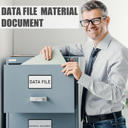 30 Pcs Magnetic Label Holders Pallet Rack 4 x 2.4 Inch Clear Business Card Holders with Magnet File Cabinet Labels Magnet for Metal Shelf Whiteboard Bins Office Gift