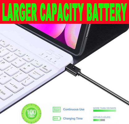 Keyboard Case for Samsung Galaxy Tab 10 FE Plus 13.1inch, S10 FE+ Smart Keyboard Case Magentic Keyboard Cover with S-Pen Holder, Sky Blue