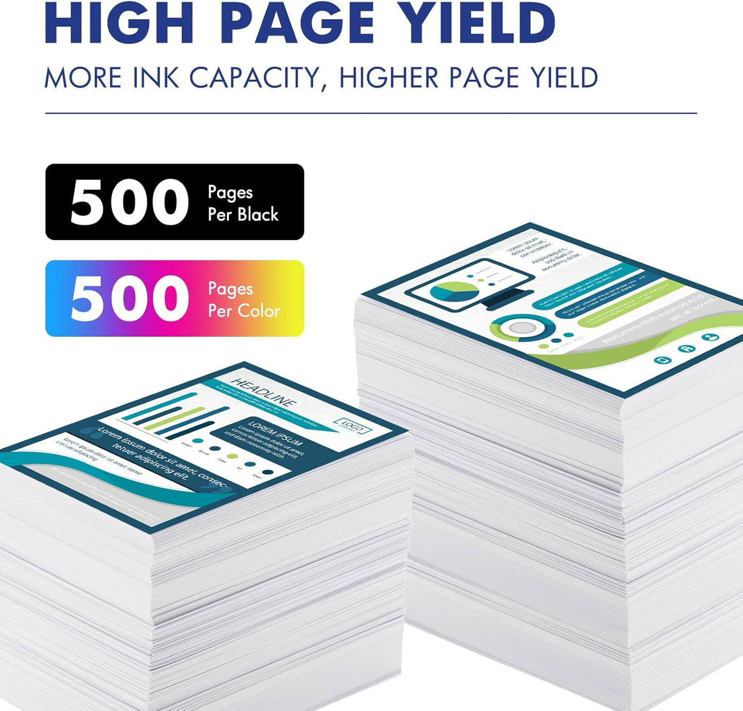 LC401XL LC401 MFC-J1010DW Ink Cartridges for Brother Printer LC 401 401XL for MFC-J1010DW MFC-J1170DW MFC-J1012DW MFC-J1800DW MFC J1010DW - 4 Pack High Yields Black Cyan Magenta Yellow