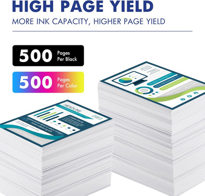 LC401XL LC401 MFC-J1010DW Ink Cartridges for Brother Printer LC 401 401XL for MFC-J1010DW MFC-J1170DW MFC-J1012DW MFC-J1800DW MFC J1010DW - 4 Pack High Yields Black Cyan Magenta Yellow