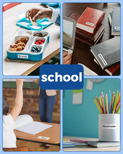 Label KINGDOM TZe-251 24mm Label Maker Tape Compatible with Brother P-Touch TZ 251, 24mm 0.94" Laminated Tz Tape for PT-D600 PT-D610BT PT-P700 PT-P710BT, 5 Pack