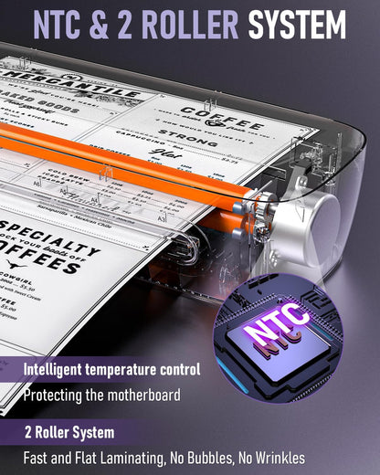 Laminator Machine 13 Inch Wide Thermal Lamination 9 in 1 Cold Hot A3 Laminating Machine for Teacher Personal, 60s Warm-Up No Jam laminator Machine 11x17 with 30 Laminating Sheets for Home Office Use