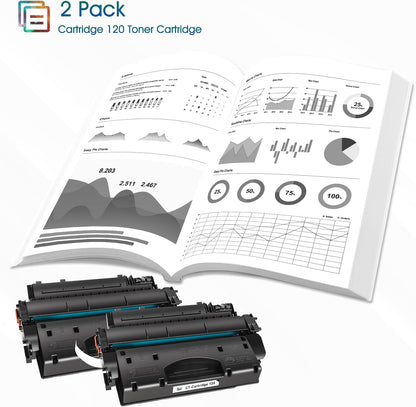 Cool Toner Compatible Toner Cartridges Replacement for Canon 120 cartridges 120 CRG-120 for Canon imageCLASS D1120 D1550 D1150 D1320 D1350 D1520 D1100 D1370 D1180 D1170 MF6680DN MF417dw Black 2-Pack