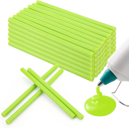 MATUFF Light Green hot Glue Sticks Full Size 0.43” Dia x 8” Long, 52 pcs Hot melt Adhesive Glue Sticks, All-Purpose Colored Glue Gun Sticks for Christmas Decoration Crafts Arts School Repair Bonding