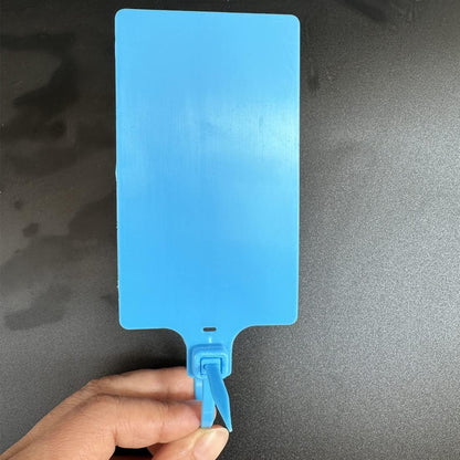 Blank Labeling Tags Waterproof Plastic Tags for Labeling Writeable Zip Tie Tag Seals 2.28"×3.94" 200pcs，Blue