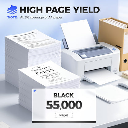 58D1U00 Toner Cartridge Black Ultra High Yield with Chip Remanufactured 58D1U00 Replacement for Lexmark 58D1U00 Toner for MS725 MS823 MS824 MS825 MS826 MX722 MX725 MX822 MX824 MX826 Laser Printer Ink