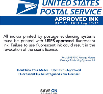 Save On Postage Ink IXINK1 Compatible Quadient Std Ink Cartridge for iX-1 Series