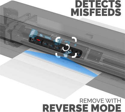 Fellowes Amaris 125 laminator Machine, School or Office use, 12.5 max Width, with 10 Jam Free Laminating Sheets