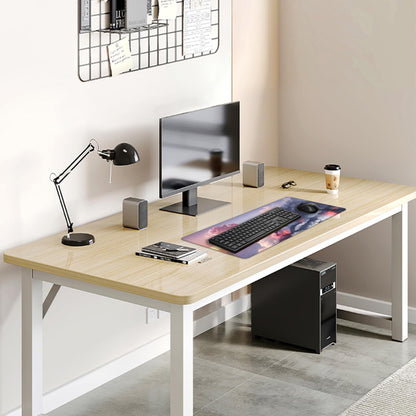 Volcano and Cherry Blossoms Desk Pad Mouse Pad,Large Nature Mouse Mat with Stitched Edges,Non-Slip Rubber Base Mousepad for Office PC Keyboard Laptop and Home Work Desk Mat(27.5X11.8 in)