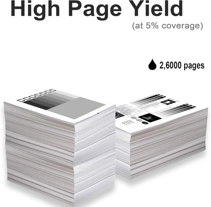 TN516 TN515 TN514 TN513 TN512 TN324 TN326 Black Toner Cartridges Compatible for Konica Minolta Bizhub 308E 458E 558E 658E 368E 454E 554E Printer Toner (1 Black) No Fading, No powder leakage, No Streak