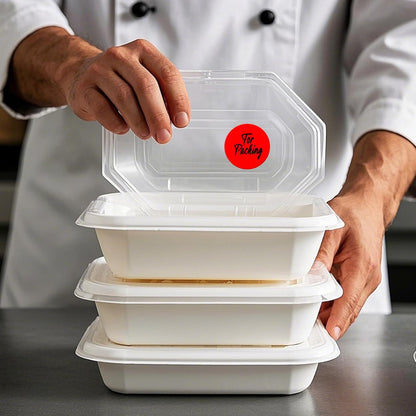 500 PCS Round Stickers 2 Inch Vinyl Red Dot Sticker Removable Writable Color Coding Circle Colored Labels for Office Inventory Garage Yard Sale Tag