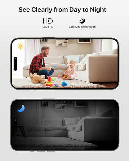 ZOSI Indoor Security Camera,4Pack C688 Baby/Pet Monitor,1080P Home Surveillance WiFi Camera with Phone App,Motion Detection,2 Way Audio,Night Vision,Memory Card/Cloud Storage,Works with Alexa,Plug-in