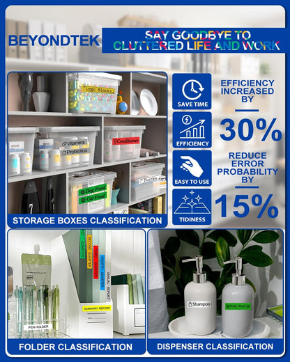 M Tape Work for PT-65 PT-70 PT-70BM PT-M95 Replace with Brother P Touch M Tape 12mm 0.47 Colors for M-K231s/M-431/M-531/M-631/M-731/M-831/M-931s with Label Maker PT-45 PT-80 PT-90 8m 26.2ft