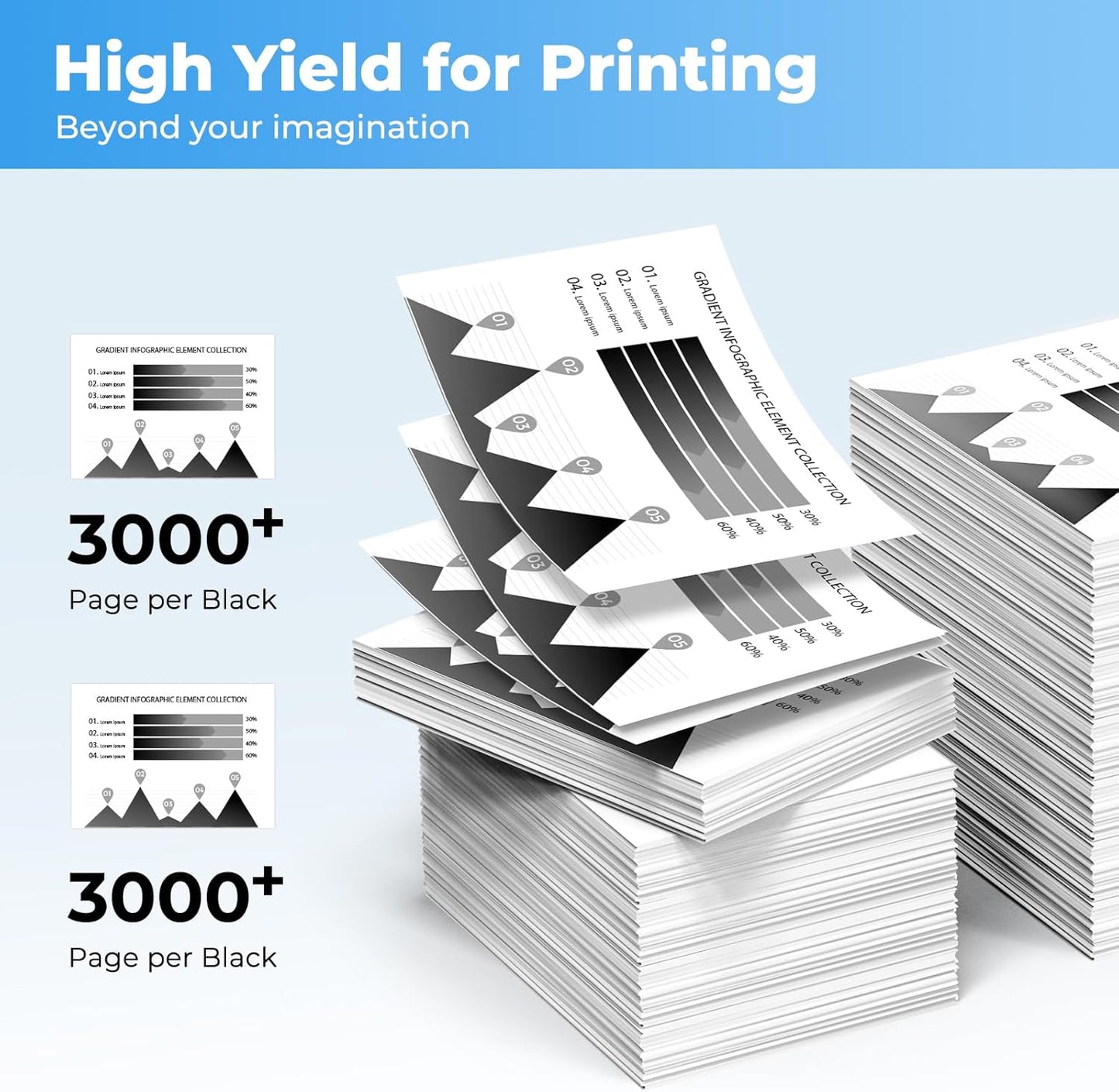 58A Toner Cartridge Black for Laser Jet Enterprise M406dn Pro M404dw, Compatible with HP 58X CF258X Toner Cartridges for HP58A CF280A Color Laser Jet Pro M404dw M404dn Enterprise M406dn MFP M428fdw