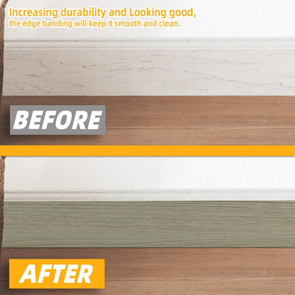 GSCIT Club Silver Walnut Wallpaper, 2.4 inch X 25ft Self Adhesive Wood Grain Repair Tape Silver Walnut Repair Patch for Tables, Chairs, Baseboards, Doors, Windows, Floors, Handicraft DIY.