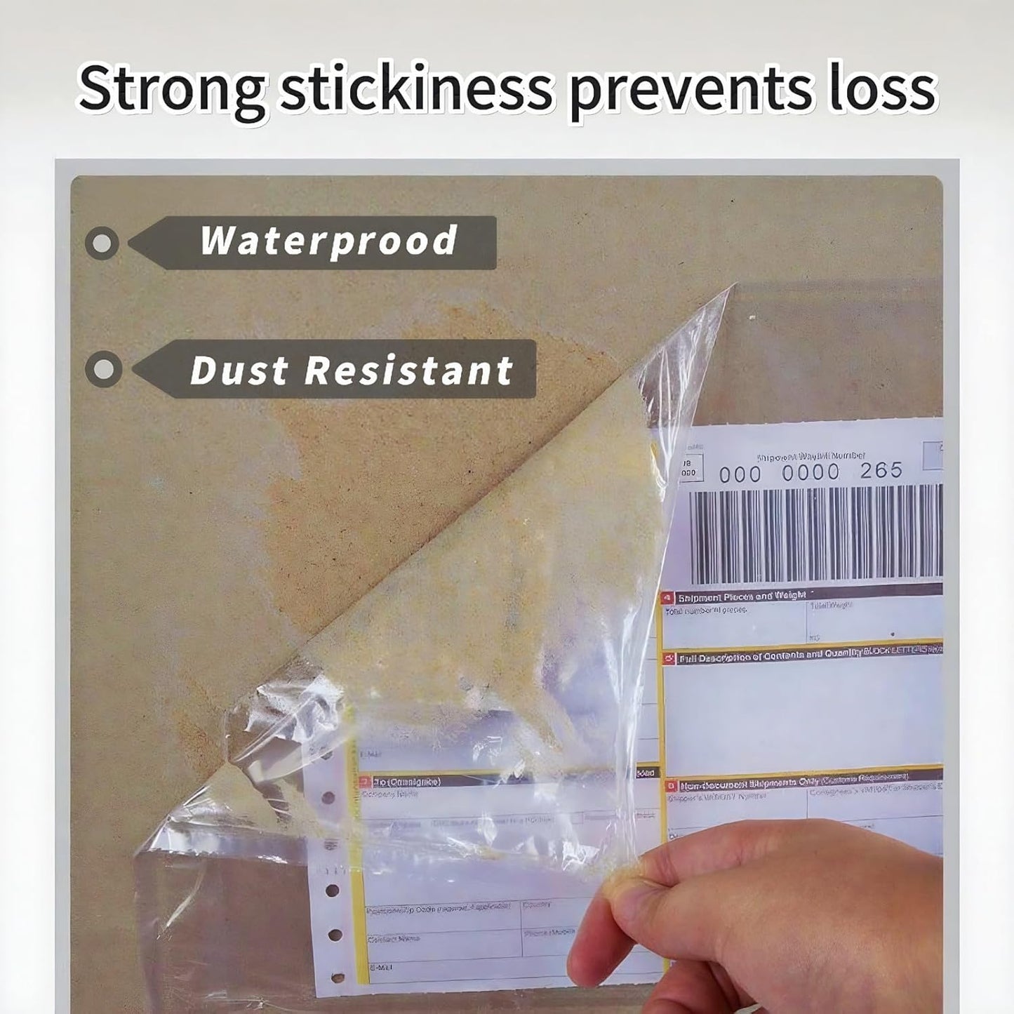 1000PCS 6.7" x 10" Self-Adhesive Packing Slip Pouches, Clear Packing List Envelopes, Plastic Waterproof Shipping Pouch Enclosed Envelopes Envelope for Packing Mailing Labels Slip/Invoice/Sleeves