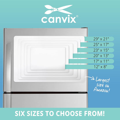 Magnetic Dry Erase Whiteboard for Refrigerator – Magnetized, Removable, Residue-Free Art and Memo Board for Family, Kids, Home, and Office – Magnetic Markers & Eraser Included (17 x 11 Inches)