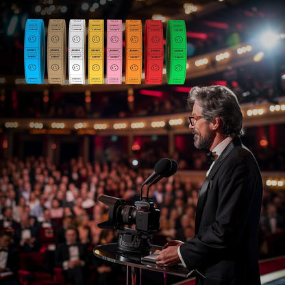 Methdic 1000 Smile Raffle Tickets Blue, Single Roll, Ticket for Events, Entry, Class Reward, Fundraiser & Prizes