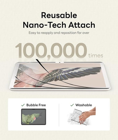 EIP Detachable Paperfeel Screen Protector for Google Pixel Tablet 2023, Reusable Nano Tech, Easy Install & Detach, Anti-glare, Draw and Sketch Like on Paper