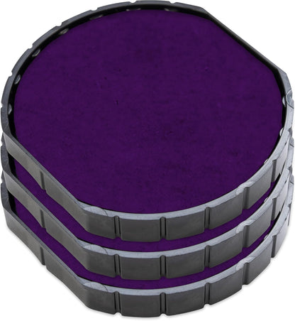 COLOP E/R45 Non-Toxic, Water Based Premium Replacement Pad for Printer R45 Stamp - Pack of 3 - Purple