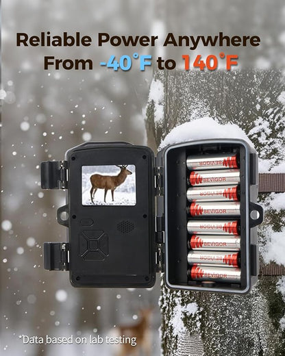 BEVIGOR Lithium AA Batteries, 720 Pack Lithium Iron Double A Battery Non-Rechargeable