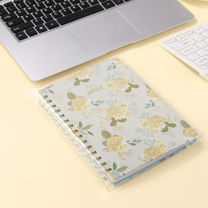 4 Pack A5 Clear Cover, Transparent A5 Jelly Planner Cover Waterproof Notebook Cover Plastic Sleeves Slip on Book Covers for Journal Weeks Planners and Books