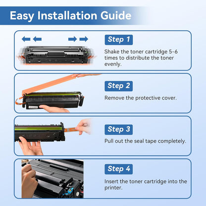 MYTONER 218A Toner Cartridges 4 Pack 3301fdw (with Chip) Replacement for HP 218A W2180A 218X W2180X for Color Laserjet MFP 3301fdw 3301cdw Pro 3201dw 3301sdw Printer Ink Black Cyan Magenta Yellow