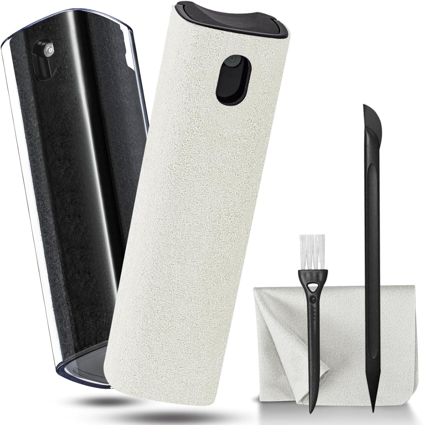 walrfid 2Pcs Laptop Cleaner, Computer Screen Cleaner Spray and Wipe, Electronics Laptop Cleaning Kit for iPad, iPhone, Cellphone, Monitor, MacBook Pro, Car Display, Tablet, TV, Kindle, Black Cream