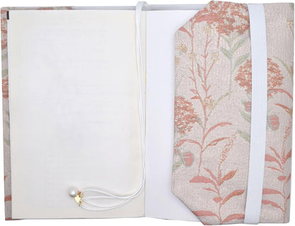 BLBMH A5 Book Covers for Paperbacks Book Cover Fit for 5.5x8.3 inch Adjustable Book Sleeve Cover for A5 Diary Books Fabric Softcover Protector for Notebook - Dandelions Pink