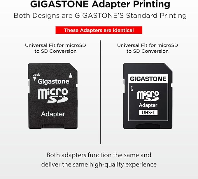 GIGASTONE 32GB Micro SD Card 100-Pack, Full HD Video, Surveillance Security Cam Action Camera Drone, 90MB/s Micro SDHC UHS-I U1 C10 Class 10, with Adapter