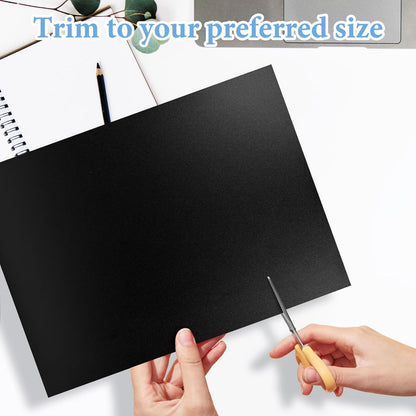 60 Pack Binding Covers and Backs Set, 8.5 x 11 Inches, 30P Clear PVC Covers (10 Mil), 30P Black Sand-Textured Polycovers (12 Mil), Presentation Covers for Binding, Letter Size