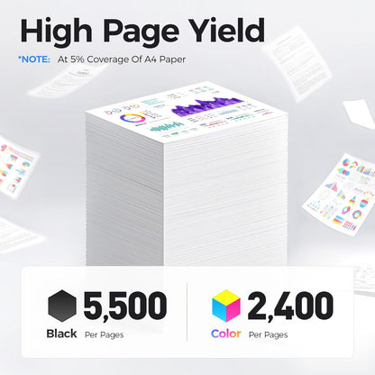 6510 6515 Toner Cartridge 106R03480 106R03477 106R03478 106R03479 Replacement Compatible for Xerox Phaser 6510N 6510DN 6510DNM 6510DNI WorkCentre 6515N 6515DN 6515DNM 6515DNI Black Color Printer 4Pack