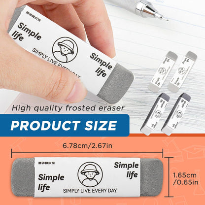 4 - Pack Sand Erasers - Frosted Erasers for Pens, Fountain Pens, and Ink - Special School and Office Supplies for Correction - Colored Pencil and Ink Eraser