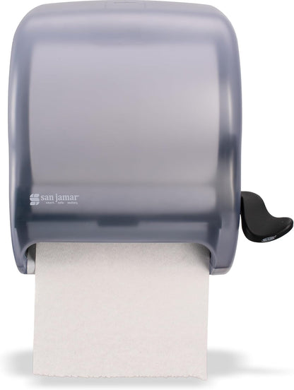 San Jamar Classic Element Paper Towel Dispenser Fits All Core Sizes with Lever for Bathroom, Kitchens, and Restaurants, Plastic, 8.5 x 12.5 x 12.75 Inches, Arctic Blue