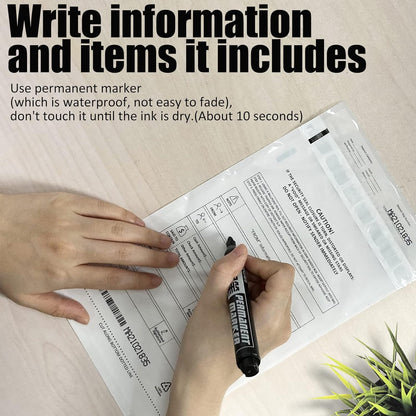 Deposit Bags Security Pocket Bank 6 Inch x 9 Inch (White, 500 Pack)