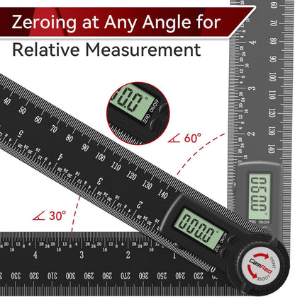 GemRed 82305 Aluminum Digital Angle Finder Protractor