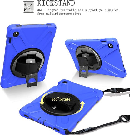 BRAECN for Samsung Galaxy Tab S5e Case 10.5 inch 2019, Heavy Duty Shockproof Case with 360 Rotating Kickstand/Hand Strap&Shoulder Strap for Galaxy Tab S5e 10.5‘’ Tablet SM-T720/SM-T725
