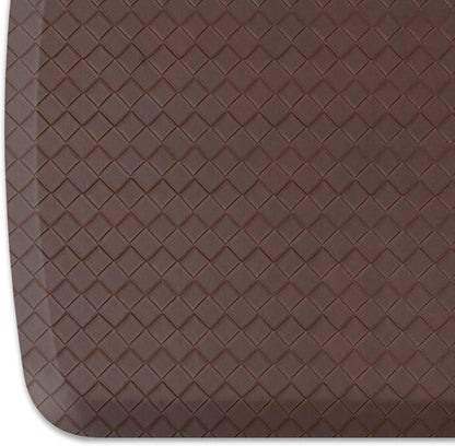 GelPro Elite Premier Gel & Foam Cushioned Anti-Fatigue Kitchen Floor Comfort Mat, Padded Stain-Resistant, Waterproof, Non-Slip Comfort Padded Desk/Office Mat, 20" x 72", Basketweave Truffle