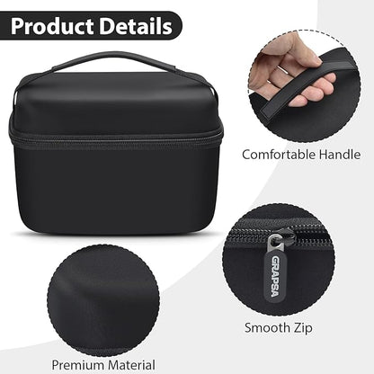 Mini Projector Case Compatible with Magcubic for Alwtniet for Limimart for Aubor for HIPPUS Portable Projector 4K 1080P Support, Storage Holder Organizer for accessories -Black