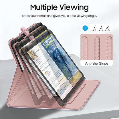 Fintie Case for Samsung Galaxy Tab A9 Plus/A9+ 5G 11 Inch 2023 Model (SM-X210/X216/X218), Multi-Angle Viewing Smart Stand Back Cover with Pocket Auto Wake/Sleep, Dreamy Marble