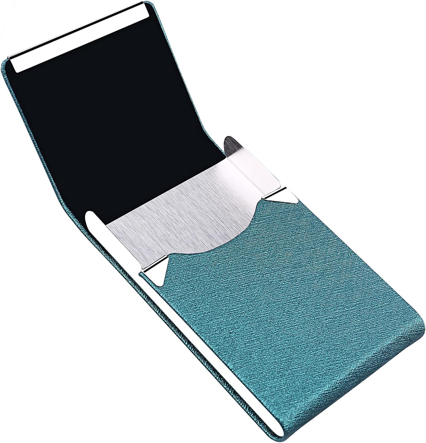 Professional Business Card Holder, Pocket Business Card Case for Women & Men, PU Leather Multi Card Case, Credit Card Wallet, Name Card Holder with Magnetic Closure