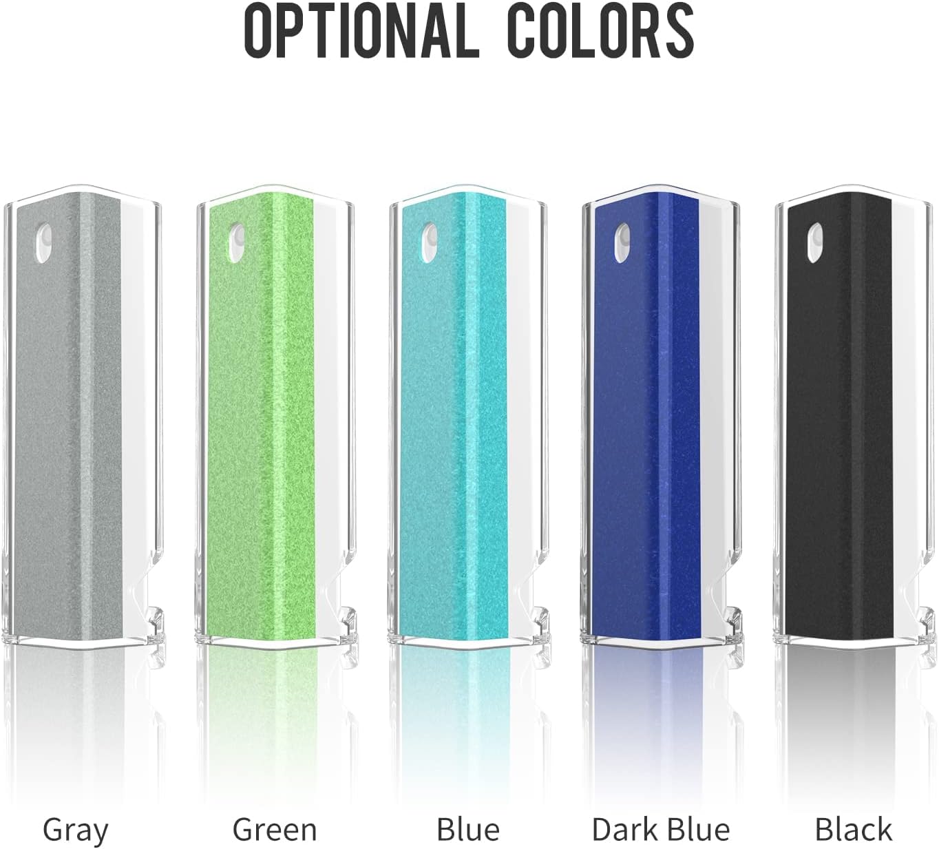 CLICK CLEAN Screen Cleaner, Fingerprint Proof Screen Cleaner Spray, All-in-One Cleaner with Microfiber, Shell and Phone Stand for All Phones, Laptop and Tablet Screens (Grey)