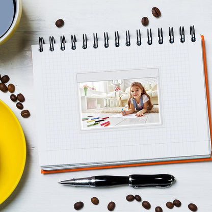 Chinco 50 Pack Clear Adhesive Pockets, Labels for Storage Bins, Plastic Self Adhesive Index Card Holder with Top Open for Organizing Bins Box Drawer(3.7 x 5.3 Inches)