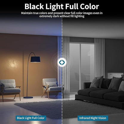 VSTARCAM 3MP Security Camera, Built-in Battery, Low-Light Full-Color Night Vision, Motion Detection, Siren, 2-Way Audio, Remote Viewing, Cloud & SD Card Storage (up to 256GB)