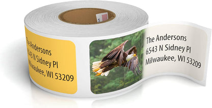 Customized Personalized Address Labels - Made in The USA by Kenco (250 Labels, Forest Wildlife)
