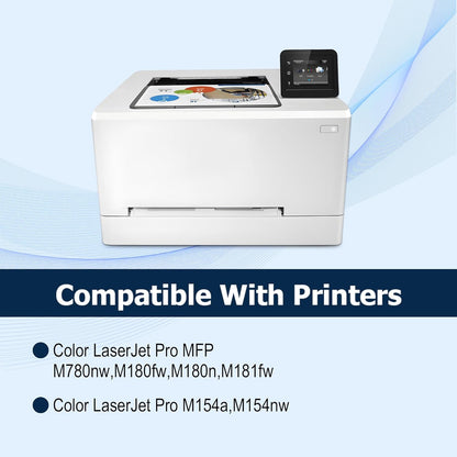 204A Black Toner Cartridge M180nw Toner Replacement for HP 204A CF510A to use with Color Laserjet Pro MFP M180nw M180n M181fw M154a M154nw Printer (2 Pack )