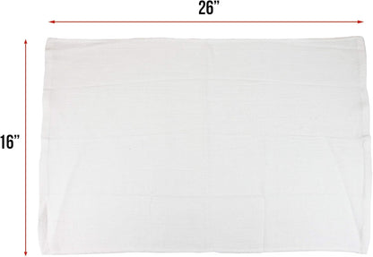 Arkwright Surgical Huck Towels - (Bulk Case of 120) Lint Free & Highly Absorbent Pre-Treated Cotton Cleaning Cloths, Perfect for Medical, Auto Detailing, Window, and Shop, 16 x 26 in, White