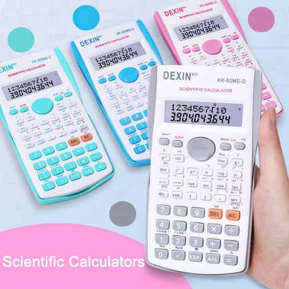 Scientific Calculators Desktop, Scientific Calculators for Students, Scientific Calculator 240 Functions 2 Line 10+2 Digits, Desk Math Calculator for School (Blue and White)