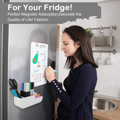 Cloud Style 3 Compartment Magnetic Dry Erase Marker Holder, Pen Pencil Organizer for Refrigerator, Whiteboard, Locker Accessories