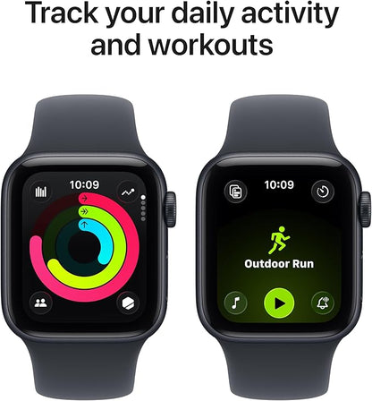 Apple Watch SE 3 [GPS + Cellular 40mm] Smartwatch with Midnight Aluminum Case with Midnight Sport Band - S/M. Fitness and Sleep Trackers, Heart Rate Monitor, Always-On Display, Water Resistant